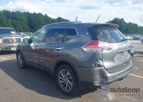 2015 Nissan Rogue Sl из США, поврежденный, VIN 5N1AT2MT7FC848567